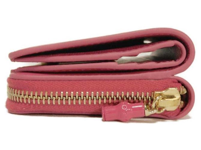Cartera bi-fold Gucci en Bamboo Rosa - vista 24