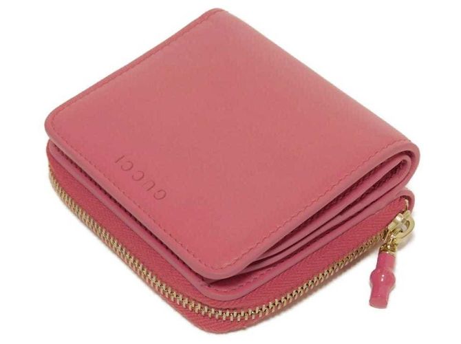Cartera bi-fold Gucci en Bamboo Rosa - vista 4