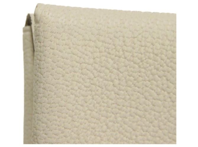 Hermès Portamonete Hermes Calvi Duo Bianco Crudo - vista 16