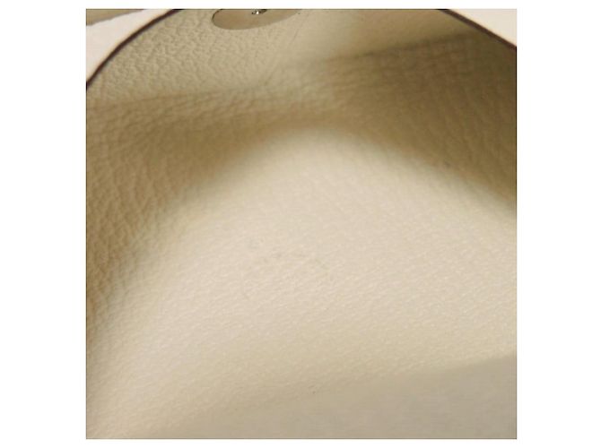Hermès Portamonete Hermes Calvi Duo Bianco Crudo - vista 8