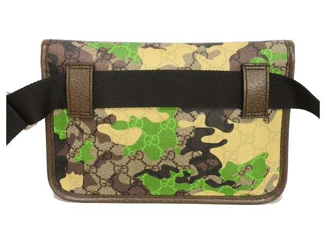 Borsa a tracolla Gucci GG Monogram Camouflage Beige - vista 3