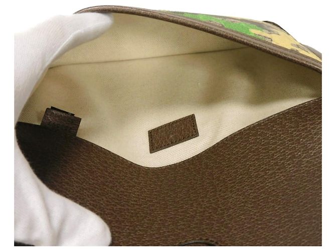 Borsa a tracolla Gucci GG Monogram Camouflage Beige - vista 5