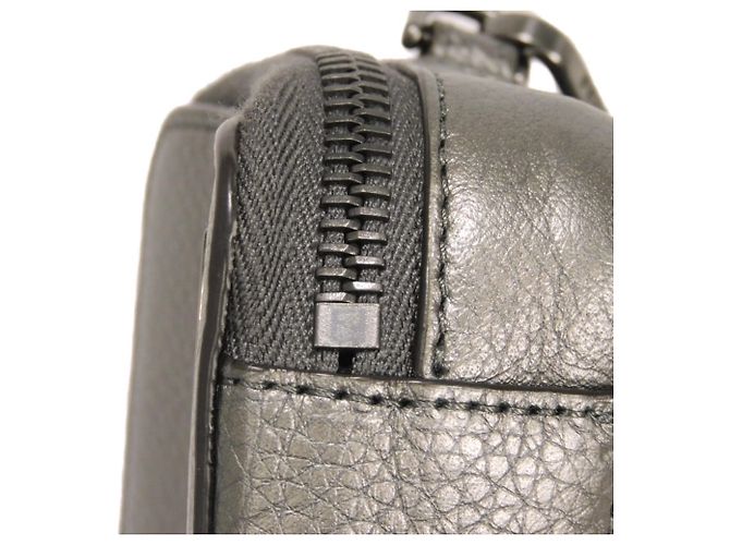 Borsa a tracolla Fendi Gunmetal Metallico - vista 12