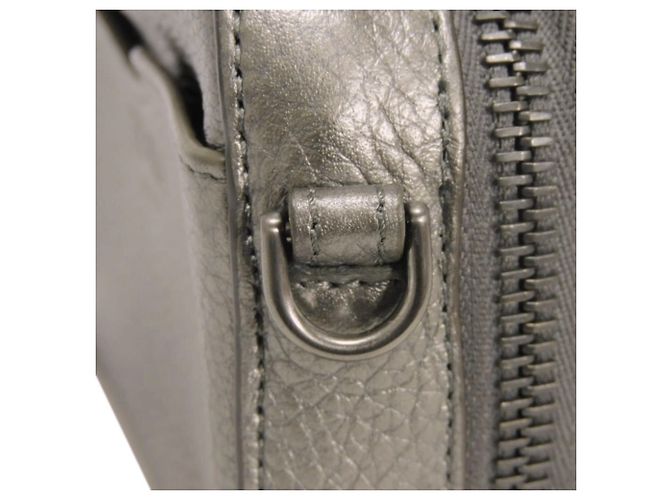 Borsa a tracolla Fendi Gunmetal Metallico - vista 13