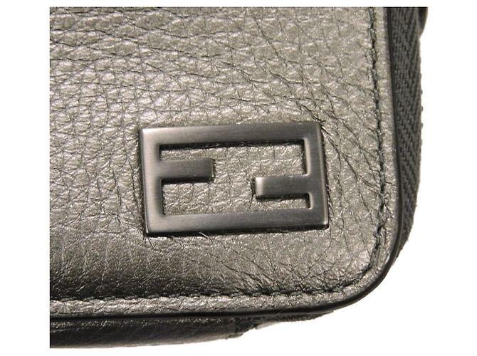 Borsa a tracolla Fendi Gunmetal Metallico - vista 14
