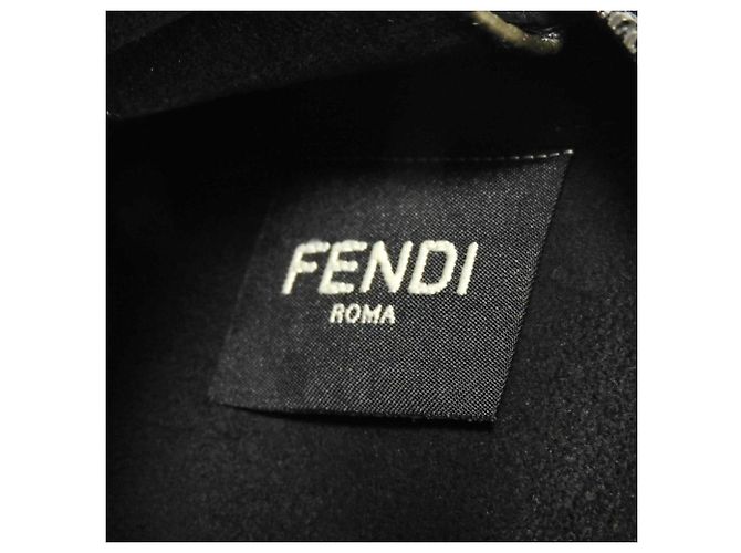 Borsa a tracolla Fendi Gunmetal Metallico - vista 6