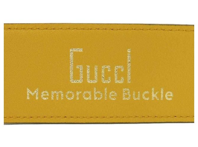 Cintura Standard Gucci Celeste e Giallo Blu chiaro - vista 12