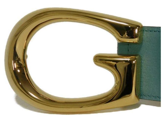 Cintura Standard Gucci Celeste e Giallo Blu chiaro - vista 2