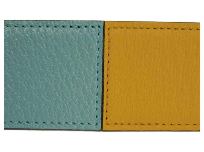 Cintura Standard Gucci Celeste e Giallo Blu chiaro - vista 6