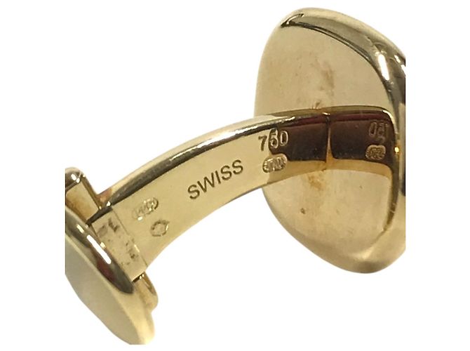 Autre Marque Abotoaduras Patek Philippe Golden Ellipse Azul Dourado - vista 13