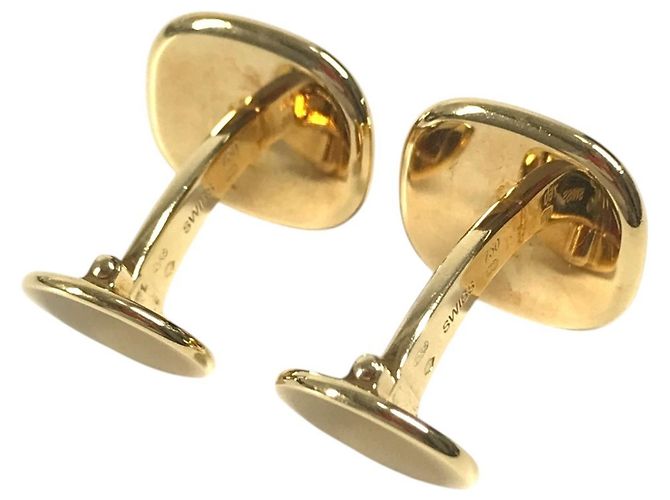 Autre Marque Abotoaduras Patek Philippe Golden Ellipse Azul Dourado - vista 2