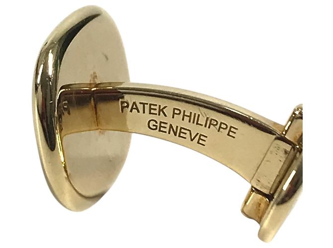 Autre Marque Abotoaduras Patek Philippe Golden Ellipse Azul Dourado - vista 5