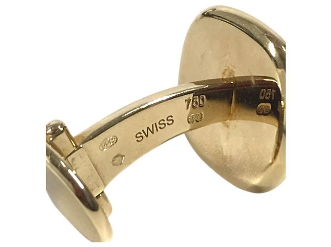 Autre Marque Abotoaduras Patek Philippe Golden Ellipse Azul Dourado - vista 6