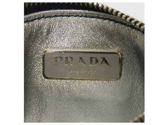 Monedero Prada Saffiano con cadena y pingüino Azul - vista 7