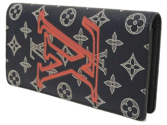 Louis Vuitton Long Wallet Pink White Navy blue Monogram - view 2