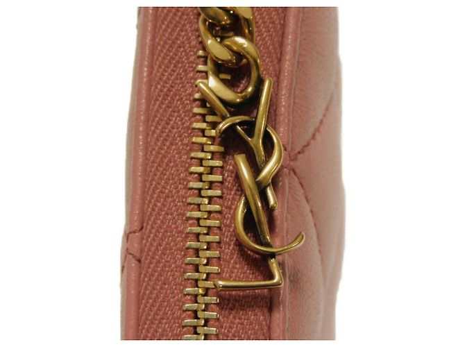 Cartera compacta Yves Saint Laurent Cassandra Rosa Beige - vista 19