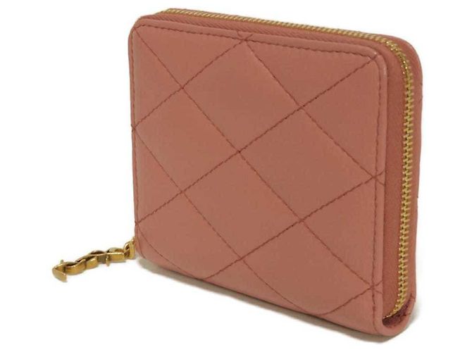 Cartera compacta Yves Saint Laurent Cassandra Rosa Beige - vista 2