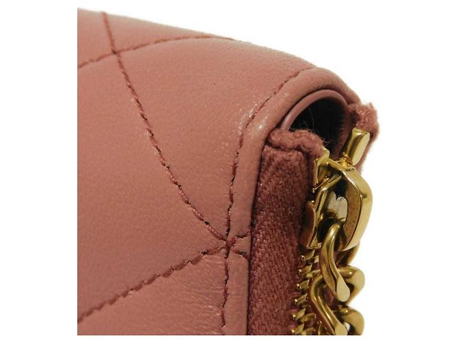 Cartera compacta Yves Saint Laurent Cassandra Rosa Beige - vista 23