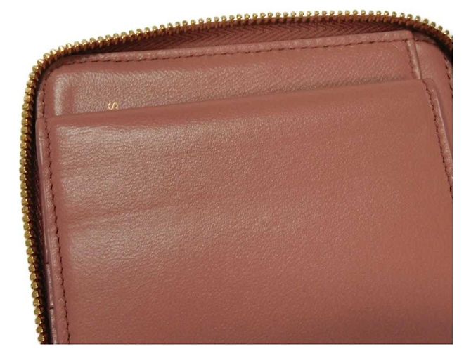 Cartera compacta Yves Saint Laurent Cassandra Rosa Beige - vista 9