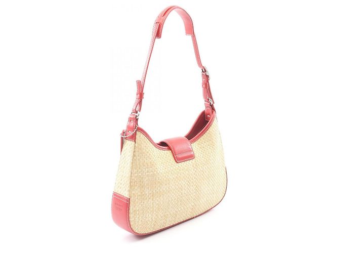 Bolsa de Ombro Coach Bege e Vermelha Vermelho - vista 2