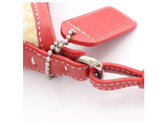 Bolsa de Ombro Coach Bege e Vermelha Vermelho - vista 5