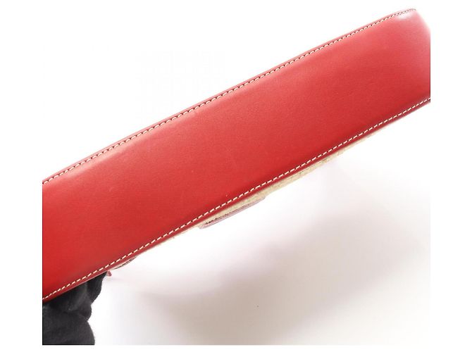 Bolsa de Ombro Coach Bege e Vermelha Vermelho - vista 7