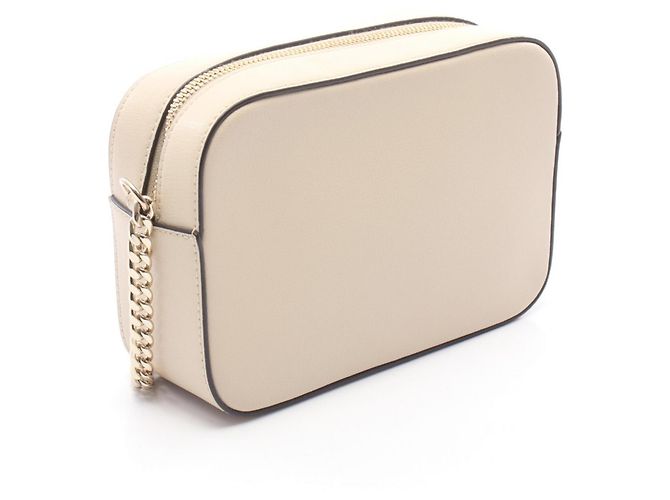 Borsa a tracolla Camera in pelle beige Jimmy Choo - vista 2