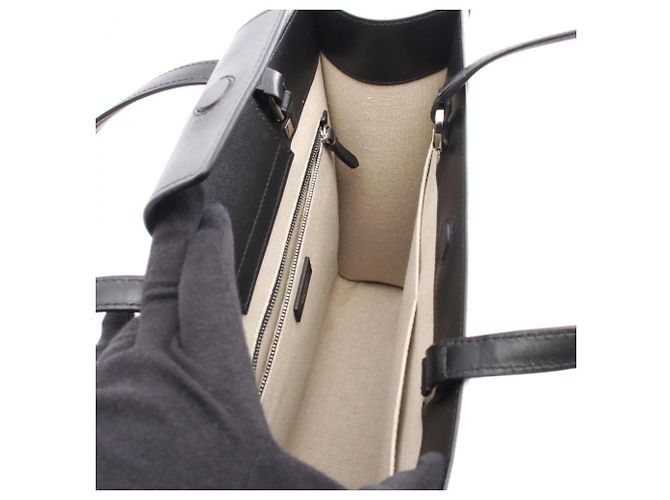Jimmy Choo N S Tote M Bag Schwarz Roh - Ansicht 3