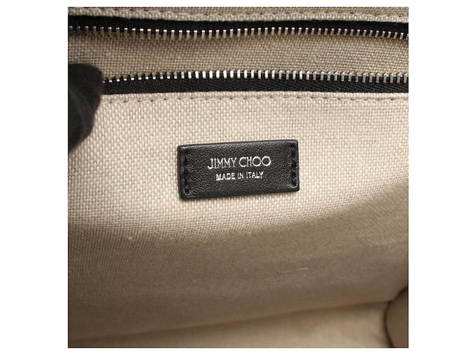 Jimmy Choo N S Tote M Bag Schwarz Roh - Ansicht 4