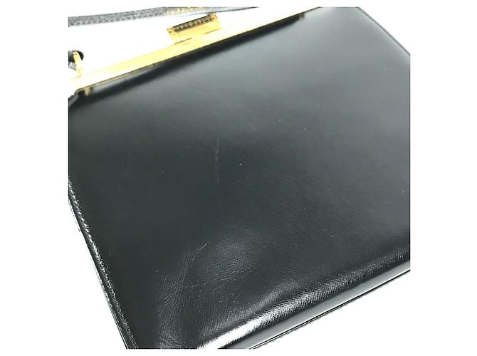 Versace Vintage Sunburst Logo Handtasche Schwarz - Ansicht 15