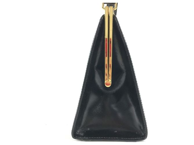 Versace Vintage Sunburst Logo Handtasche Schwarz - Ansicht 4