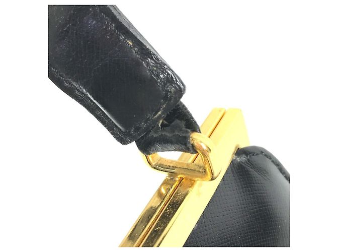 Versace Vintage Sunburst Logo Handtasche Schwarz - Ansicht 8