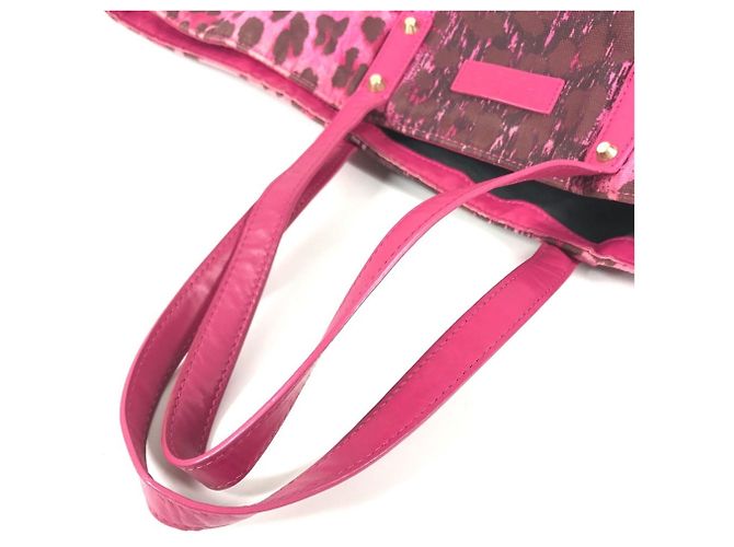 Bolso Tote/Hombro Versace Logo Print Rosa Amarillo - vista 8