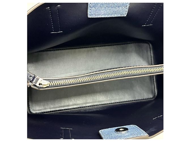 Tory Burch Logo Blake 2-Way Tote Bag Blau - Ansicht 12