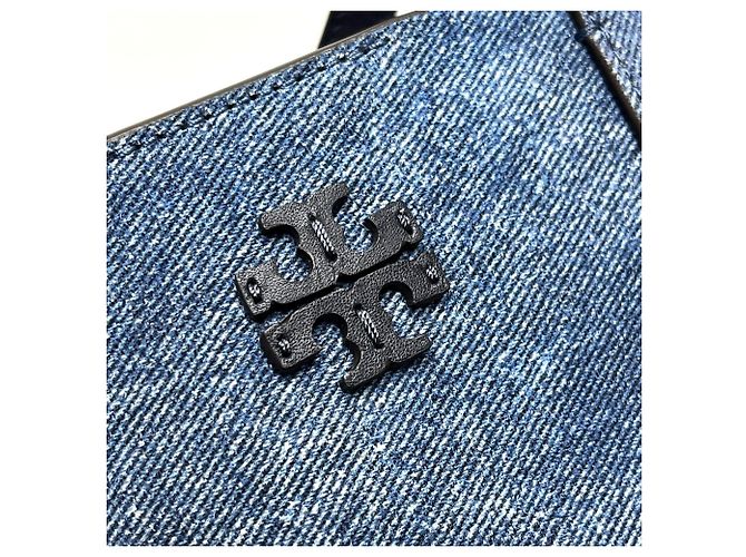 Tory Burch Logo Blake 2-Way Tote Bag Blau - Ansicht 14