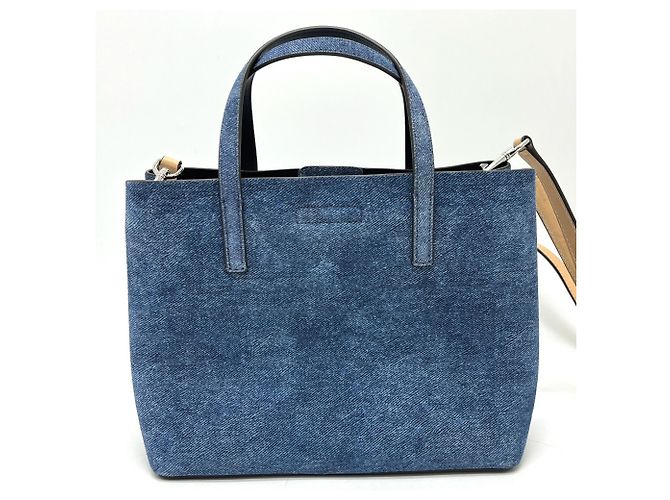 Tory Burch Logo Blake 2-Way Tote Bag Blau - Ansicht 2