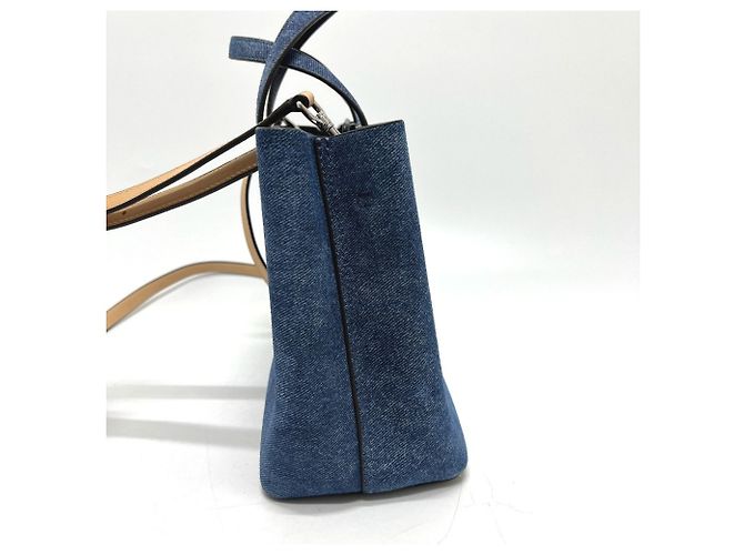 Tory Burch Logo Blake 2-Way Tote Bag Blau - Ansicht 4