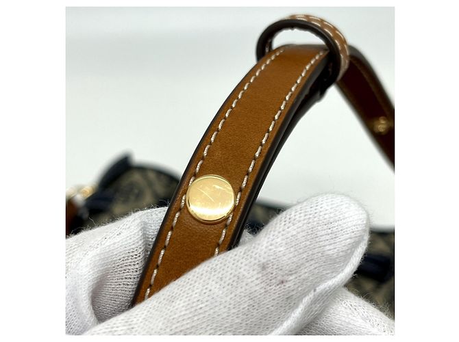 Saco Tote Balde Tory Burch Romy T Monogram Azul marinho - vista 14