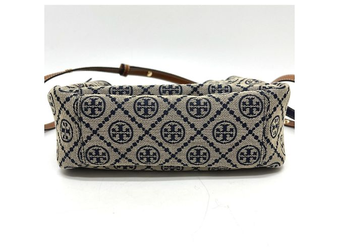 Saco Tote Balde Tory Burch Romy T Monogram Azul marinho - vista 3
