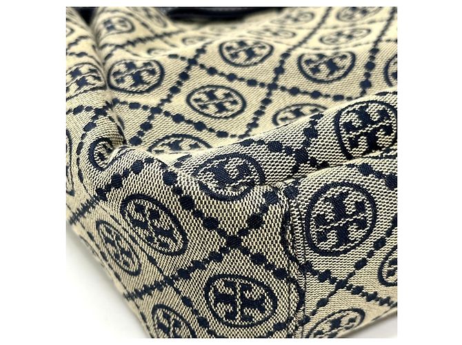 Saco Tote Balde Tory Burch Romy T Monogram Azul marinho - vista 4