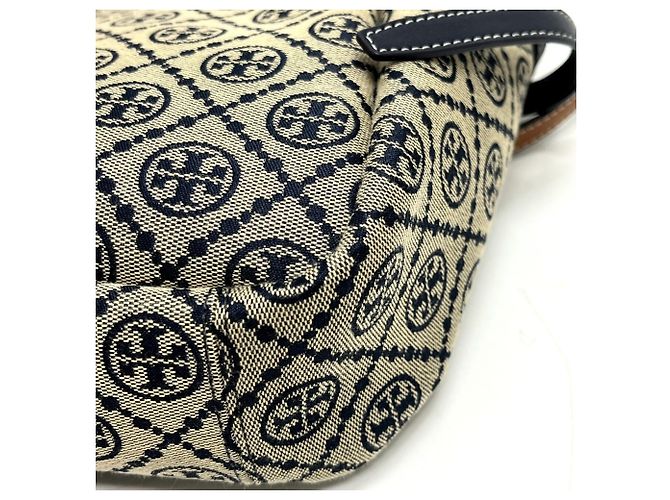 Saco Tote Balde Tory Burch Romy T Monogram Azul marinho - vista 7