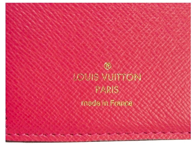Portafoglio bi-fold Louis Vuitton Lisa Marrone Fuschia Monogramma - vista 5
