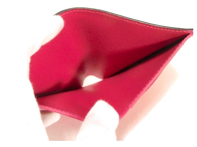 Portafoglio bi-fold Louis Vuitton Lisa Marrone Fuschia Monogramma - vista 8