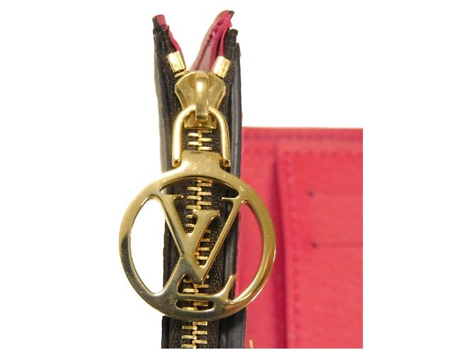 Portafoglio bi-fold Louis Vuitton Lisa Marrone Fuschia Monogramma - vista 9