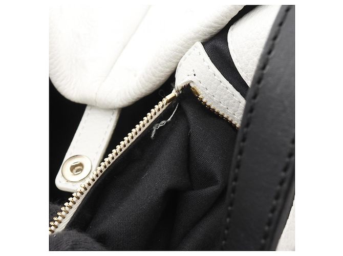 Jimmy Choo Sofia M Tote Bag mit geprägtem Stern Schwarz Weiß - Ansicht 10