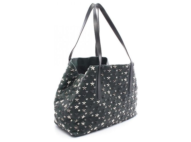 Borsa Tote Jimmy Choo PIMLICO S Verde - vista 2