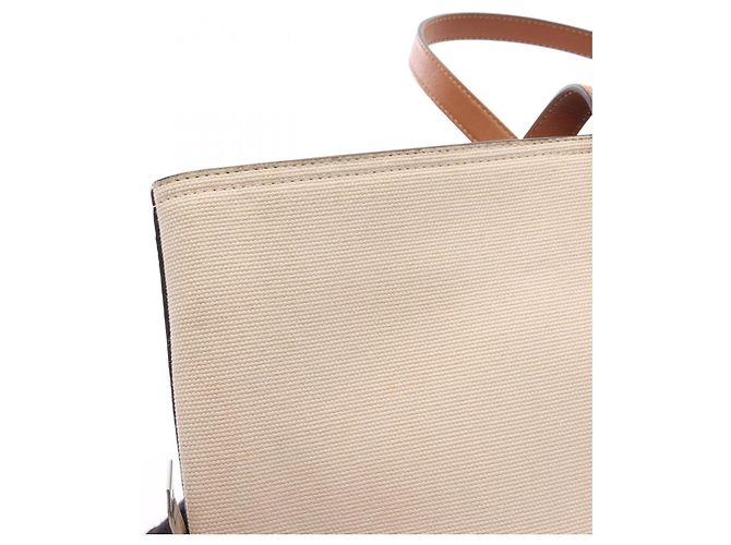 Borsa Tote Jimmy Choo marrone e avorio Crudo - vista 10
