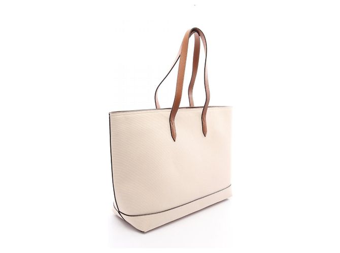 Borsa Tote Jimmy Choo marrone e avorio Crudo - vista 2