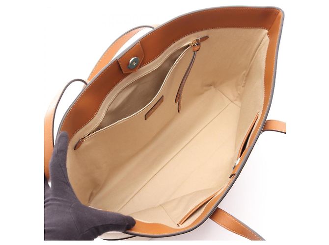 Borsa Tote Jimmy Choo marrone e avorio Crudo - vista 3