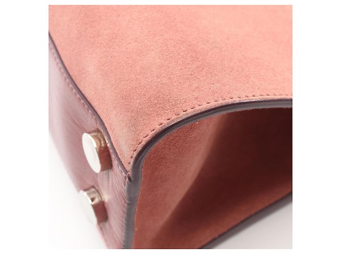 Borsa in pelle scamosciata Jimmy Choo Rosa - vista 8